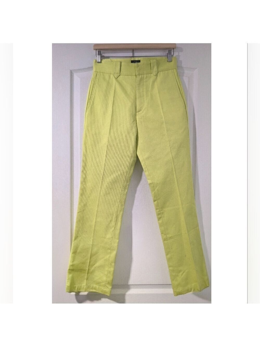 New! Noah NY | Made in Italy Lime Green Cotton Trousers